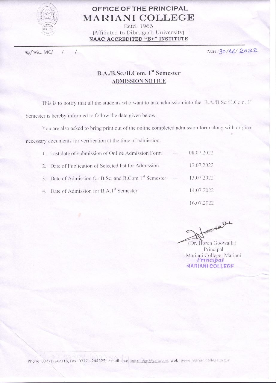 admission2022 notice